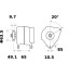 Alternator  IA1135 OEM PN 11203272